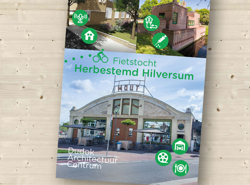 Folder voor de fietstocht